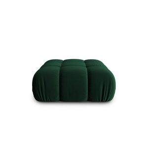 Taburet, Bellis-51, Micadoni Home, 94x94x43 cm, catifea, verde bottle imagine