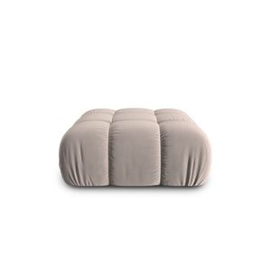 Taburet, Bellis-51, Micadoni Home, 94x94x43 cm, catifea, cappuccino imagine