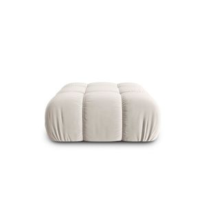 Taburet, Bellis-51, Micadoni Home, 94x94x43 cm, catifea, bej inchis imagine