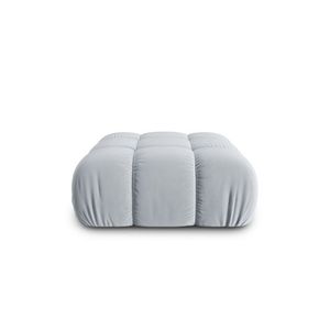 Taburet, Bellis-51, Micadoni Home, 94x94x43 cm, catifea, albastru deschis imagine