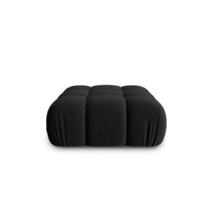 Taburet, Bellis-51, Micadoni Home, 94x94x43 cm, catifea, negru imagine