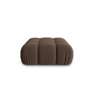 Taburet, Bellis-51, Micadoni Home, 94x94x43 cm, catifea, maro inchis imagine