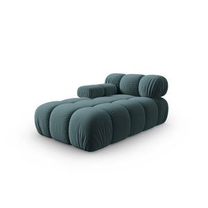 Sezlong living stanga 1 loc, Bellis-51, Micadoni Home, 155x94x70 cm, catifea, turcoaz imagine