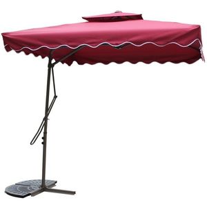 Umbrela suspendata, gradina/terasa, Heinner, STUL005, otel si poliester, fara baza, 200 cm, rosu imagine