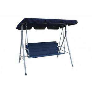 Leagan cu 3 locuri, Heinner, 175x122x155 cm, otel/poliester, albastru imagine