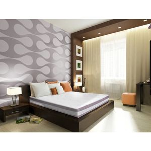 Saltea Argentum Healthguard Memory 12+3+4, 80x200 cm, H 21 cm, Ortopedica, Anatomica, Husa cu ioni de argint, Ventilatie 3D imagine