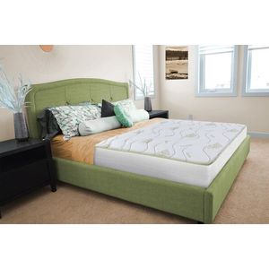 Saltea Aloe Vera 14+2 Memory, 100x190 cm, H 18 cm, husa cu fibre de bambus, Ortopedica, aerisire 3D Free Air imagine