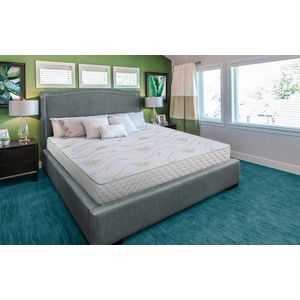 Saltea Aloe Vera Memory Pocket 7 zone, Husa Aloe Vera, Super Ortopedica, Anatomica, 80x200x19 cm imagine
