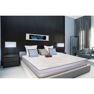Saltea Green Future Arctic Gel Memory 14 + 5, 180x190 cm, H 21 cm, 7 zone de confort, Anatomica, Ortopedica imagine