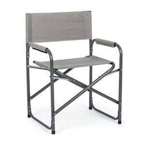 Scaun pentru gradina, Olbia, Bizzotto, 55x47x78 cm, pliabil, otel/poliester, gri imagine
