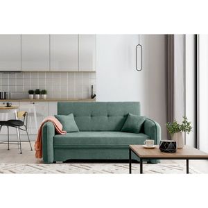 Canapea extensibila 3 locuri, ELTAP, Laine, 155x105x75 cm, lemn/poliester, verde imagine