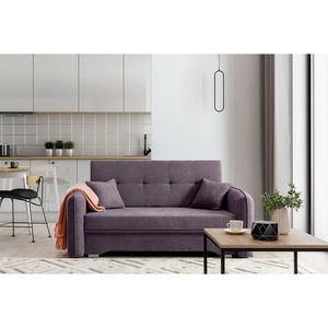 Canapea extensibila 3 locuri, ELTAP, Laine, 155x105x75 cm, lemn/poliester, mov imagine