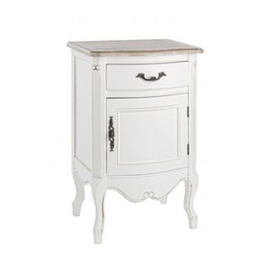 Noptiera cu 1 sertar, Justine, Bizzotto, 45x35x70 cm, lemn de paulownia imagine