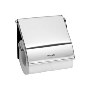 Suport hartie igienica, Brabantia, ReNew Matt, 13.2x1.7x12.3 cm, otel, argintiu imagine