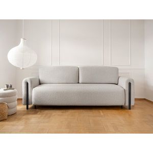 Canapea extensibila 3 locuri, ELTAP, SO-ARC-BL-03JAF, Arcadova, 244x97x97 cm, lemn/poliester, gri/negru imagine