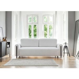 Canapea extensibila 3 locuri, ELTAP, SO-ARC-BL-03ROY, Arcadova, 244x97x97 cm, lemn/poliester, gri deschis/negru imagine