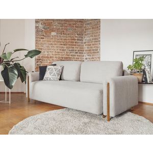 Canapea extensibila 3 locuri, ELTAP, SO-ARC-OA-03JAR, Arcadova, 244x97x97 cm, lemn/poliester, gri/stejar imagine