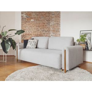 Canapea extensibila 3 locuri, ELTAP, SO-ARC-OA-04JAR, Arcadova, 244x97x97 cm, lemn/poliester, gri/stejar imagine