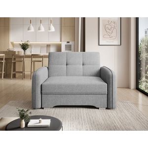 Canapea extensibila 1 loc, ELTAP, Laine, 102x109x84 cm, lemn/poliester, gri deschis imagine