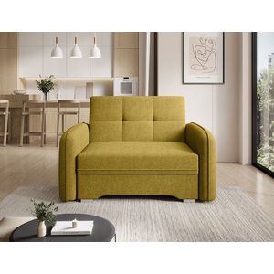 Canapea extensibila 1 loc, ELTAP, Laine, 102x109x84 cm, lemn/poliester, galben imagine