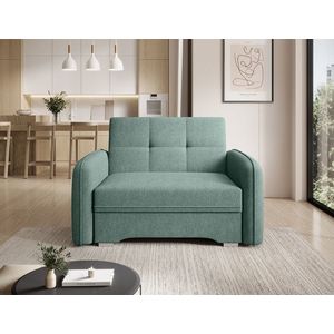 Canapea extensibila 1 loc, ELTAP, Laine, 102x109x84 cm, lemn/poliester, verde imagine