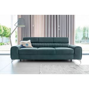 Canapea extensibila 3 locuri, ELTAP, SO-LAU-76MO, Laurence, 261x97x105 cm, lemn/poliester, albastru imagine