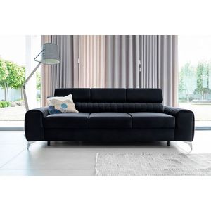 Canapea extensibila 3 locuri, ELTAP, SO-LAU-79MO, Laurence, 261x97x105 cm, lemn/poliester, graphite imagine