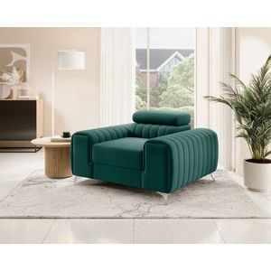Fotoliu, ELTAP, AR-LAU-35NU, Laurence, 125x97x105 cm, lemn/poliester, verde deschis imagine