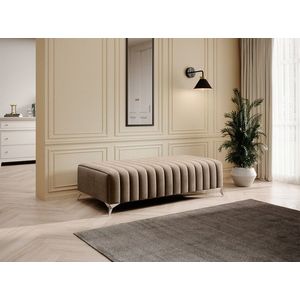 Bancheta, ELTAP, PU-LAU-20NU, Laurence, 132x64x36 cm, poliester, bej imagine