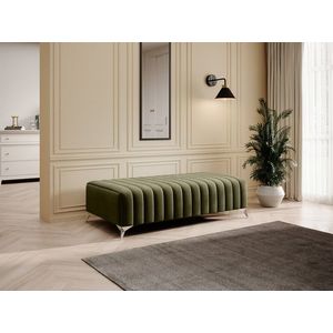 Bancheta, ELTAP, PU-LAU-33NU, Laurence, 132x64x36 cm, poliester, verde olive imagine