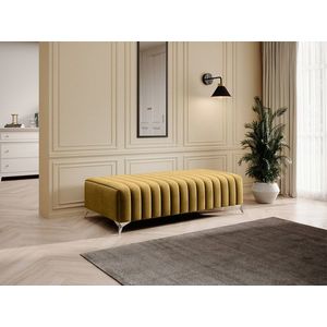 Bancheta, ELTAP, PU-LAU-45NU, Laurence, 132x64x36 cm, poliester, mustar imagine