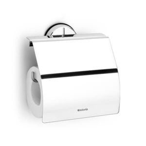 Suport hartie igienica, Brabantia, Profile Brilliant Steel, 14x4.4x14.5 cm, otel, argintiu imagine