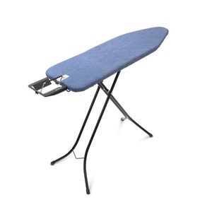 Masa de calcat, Brabantia B, Denim Blue, 124x38 cm, 7 pozitii de reglare, otel/bumbac imagine