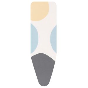 Husa pentru masa de calcat, Brabantia C, PerfectFlow Spring Bubbles, 124x45 cm, 4 mm spuma, bumbac imagine