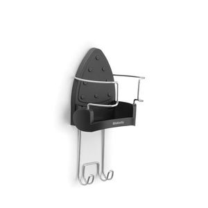 Suport pentru fierul de calcat, fixare pe perete, Brabantia, Cool Grey, 16x19.5x38.1 cm, polipropilena/otel, gri imagine