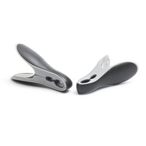 Set de 8 carlige pentru prinderea hainelor, Brabantia, Mixed, 4.5x2.6x8 cm, polipropilena, negru/gri imagine