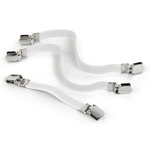 Set 3 cleme de fixare husa masa calcat, Brabantia, White, 25x7 cm, textil, alb imagine