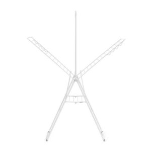 Uscator de rufe cu suport umerase, Brabantia, Hangon Fresh, 25 m capacitate de uscare, otel, alb imagine