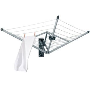 Uscator rufe cu montare pe perete + husa de protectie, Brabantia, WallFix, 24 m capacitate de uscare, cu fixare pe perete, otel, gri metalizat imagine