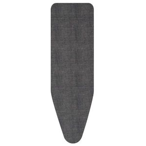 Husa pentru masa de calcat, Brabantia B, Denim Black, 124x38 cm, 2 mm spuma, bumbac, negru denim imagine