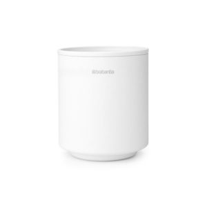 Suport periute si pasta de dinti, Brabantia, MindSet, 8.1x8.1x9.4 cm, otel, Alb imagine