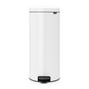 Cos de gunoi cu pedala, Brabantia, NewIcon Metal Bucket, 30 L, 38x29.3x67.9 cm, otel, alb imagine