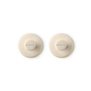 Set 2 agatatori pentru prosoape, Brabantia, Soft Beige, polipropilena, bej imagine