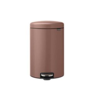 Cos de gunoi cu pedala, Brabantia, NewIcon, 20 L, 38x29x46.7 cm, otel, grej satinat imagine