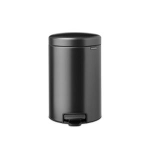 Cos de gunoi cu pedala, Brabantia, NewIcon, 12 L, 33.8x25.1x41.1 cm, otel, gri inchis imagine