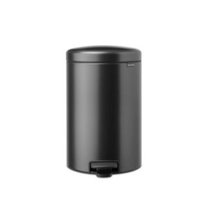 Cos de gunoi cu pedala, Brabantia, NewIcon, 20 L, 38x29x46.7 cm, otel, gri inchis imagine