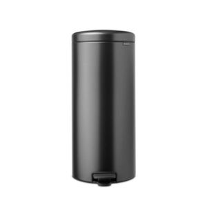 Cos de gunoi cu pedala, Brabantia, NewIcon, 30 L, 38x29.3x67.9 cm, otel, gri inchis imagine