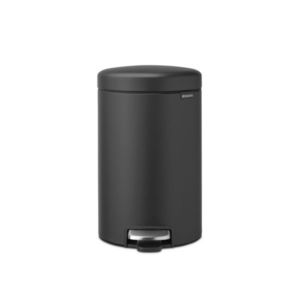 Cos de gunoi cu pedala, Brabantia, NewIcon Mineral Infinite Grey, 12 L, 33.8x25.1x41.1 cm, otel, gri imagine