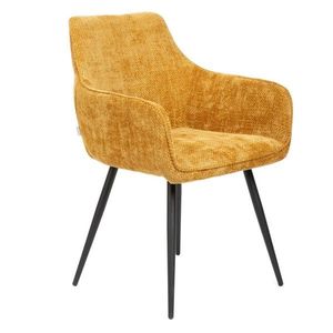 Scaun Satori Pop, Homla, 59x57x84 cm, MDF/metal/poliester, mustar imagine