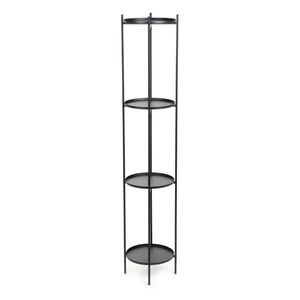 Suport pentru ghivece Roh, Homla, 25x133.5 cm, metal, negru imagine